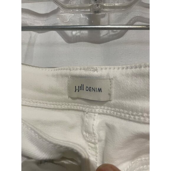 J. Jill Denim Authentic Fit Slim Ankle Jeans Size 18 White Women's Stylish & Com - Picture 3 of 6